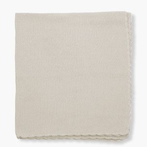 PASITO A PASITO – Manta de Malha em Algodão Tricot para Bebé - Bege