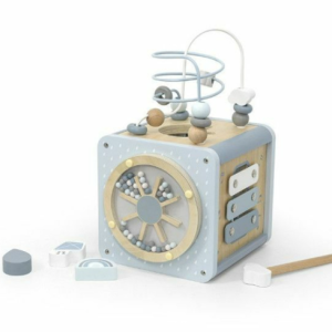 LABEL LABEL - CUBO DE ATIVIDADES EM MADEIRA BLUE +12M