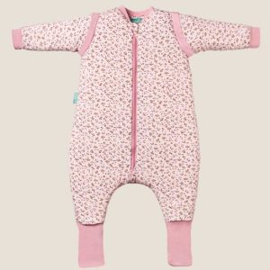 MOLIS & CO - Macacão de Dormir com Mangas e Meias TOG 2.5 - Misty Rose