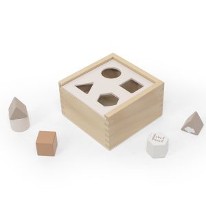 LABEL LABEL – CAIXA DE CLASSIFICAÇÃO DE FORMAS EM MADEIRA NOUGAT +12M