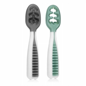 NUM NUM - CONJUNTO DE 2 PRÉ-COLHERES GLACIER GREY & STORM