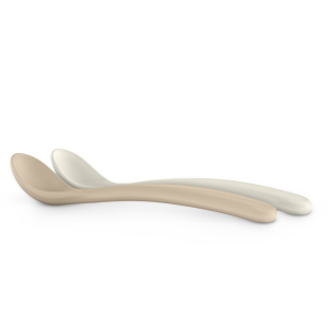 SUAVINEX - CONJUNTO DE 2 COLHERES CASTANHO E CINZA +6M