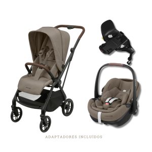 MAXI COSI - CARRINHO LEONA 2 + PEBBLE 360 PRO + OFERTA BASE 360 PRO
