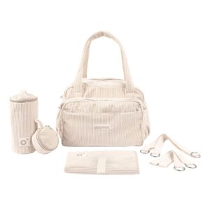 DOOMOO - SACO MUDA-FRALDAS FLUFFY CORDUROY SAND