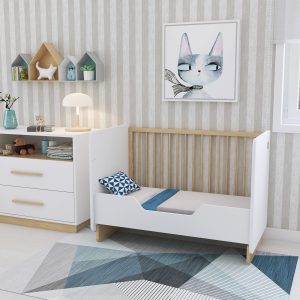 QUARTO 1 - cama 01482 - BRANCO+TOLA - versão PROTECTOR LATERAL