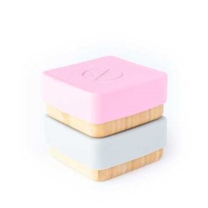 ECO RASCALS - CONJUNTO DE 2 RECIPIENTES – ROSA & CINZA